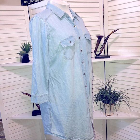 Vintage Y2K jeans shirt dress sz 1XL - Picture 5 of 9